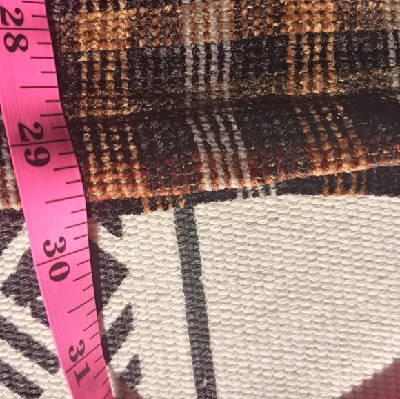 Fritelli And Lockwood Handwoven  Textile Soft Plaid Contrast Pocket Chore Coat - Picture 11 of 12